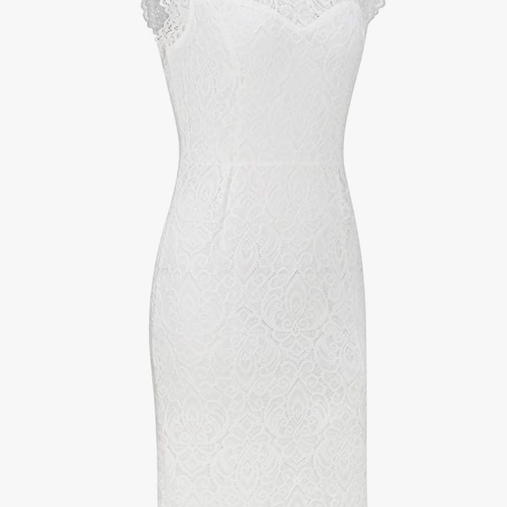 Elegant White Lace Dress